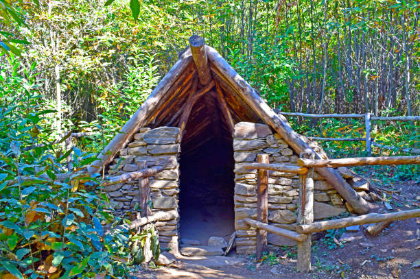 istock hut in El Montseny Barcelona Spain 1255381256