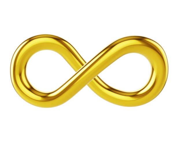 istock 3d golden Infinity sign or symbol 1255386197