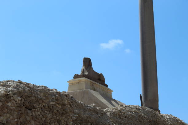 istock Serapeum and Pompey`s Pillar and the sphinx. 1255392308
