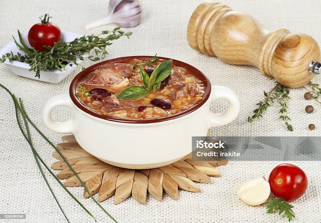 Sopa Harira - Foto de stock de Alho royalty-free