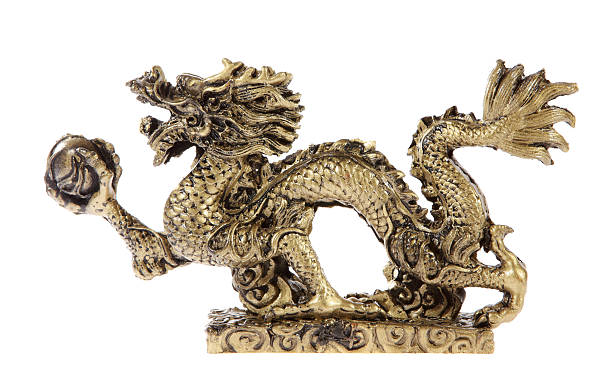 Figurine of a dragon, souvenir stock photo