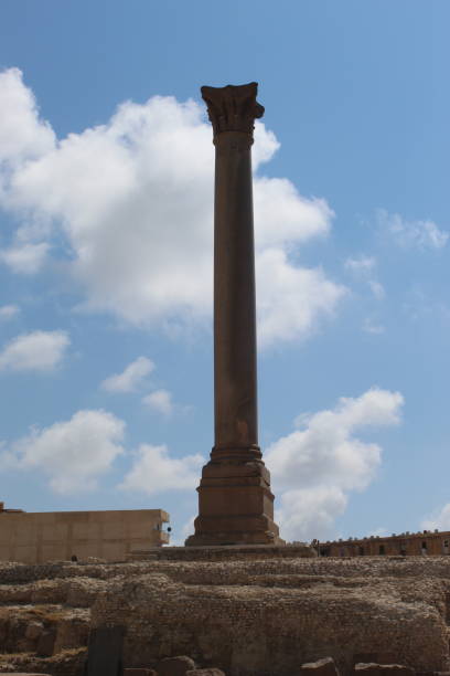 istock Serapeum and Pompey`s Pillar and the sphinx. 1255395332