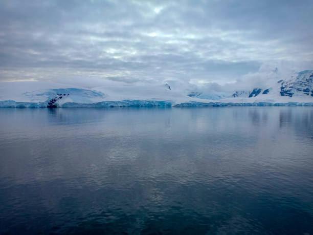 snow covered mountain and glacier