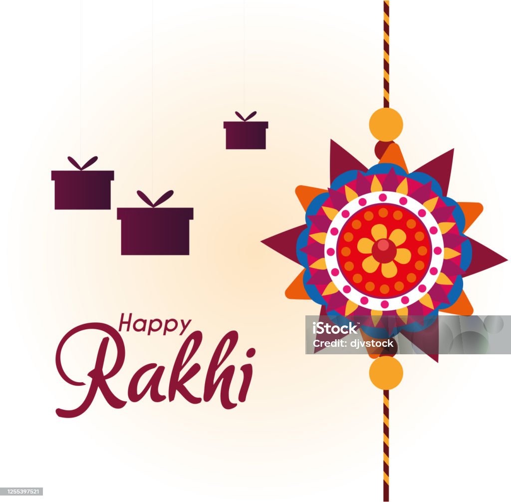 Rakhi Happy Gifts Festival Raksha Stock Illustration - Download ...
