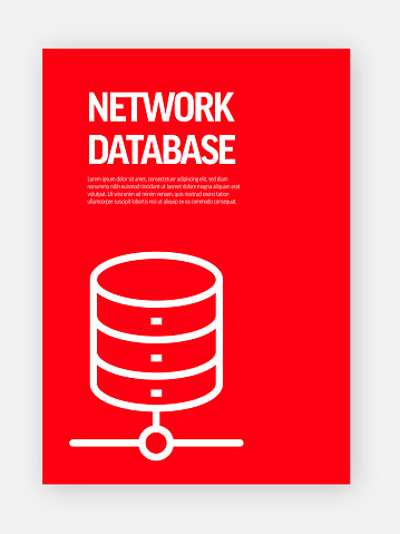 Database Design Service Cover Network Database Concept Template Layout Design Modern Brochure Book ...
