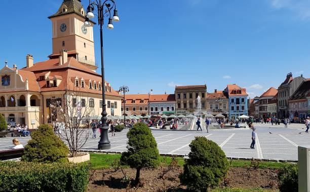 istock Brasov Town Square, Transylvania, Romania 1255398514