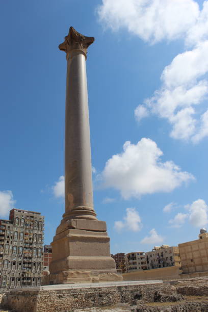 istock Serapeum and Pompey`s Pillar and the sphinx. 1255398921