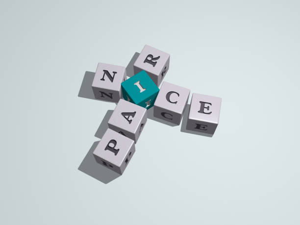 istock combination of nice pair built by cubic letters from the top perspective, excellent for the concept presentation. background and beautiful. 3D illustration 1255400163