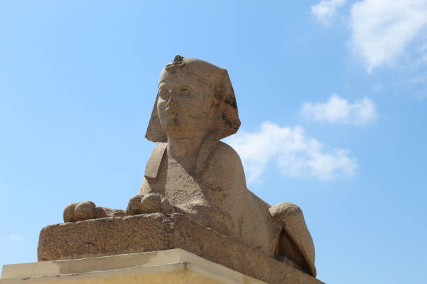 istock Sphinx of Serapeum and Pompey`s Pillar. 1255401769