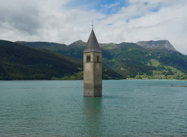 istock Lake Resia, Curon Venosta 1255403678