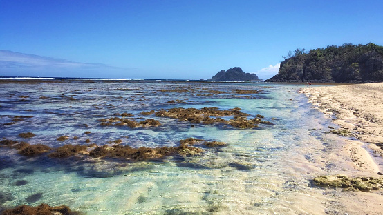 Coraline Lagoon on Fiji Islands, Monuriki or Cast Away Island
