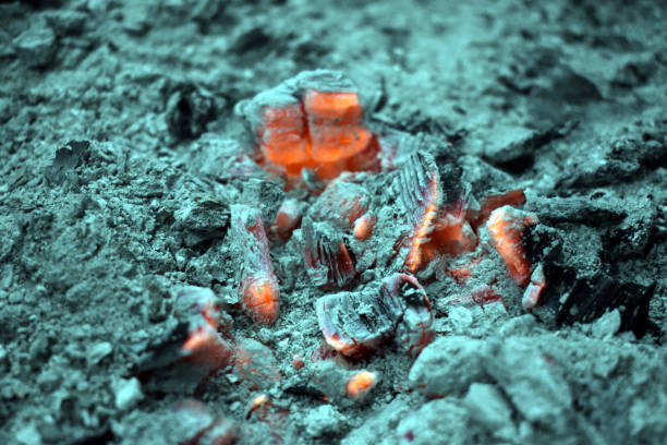 bela imagem de carvão queimado em casa - smith rock - fotografias e filmes do acervo