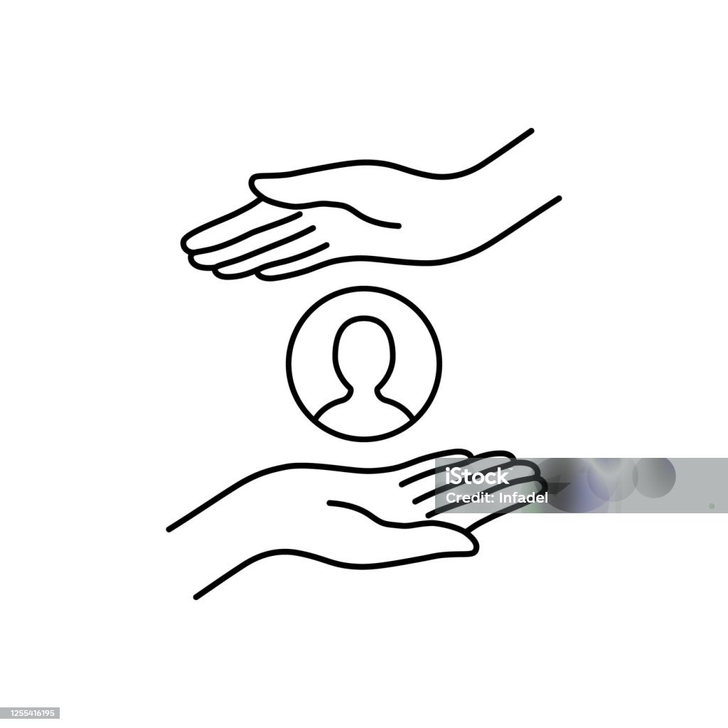 Customer Protection Image Drawing Customer Retention Or Client Protection Stock Illustration - Download ...
