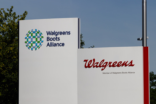 Deerfield - Circa June 2019: Walgreens Boots Alliance Headquarters. WBA brought together Walgreens and Alliance Boots pharmaceuticals.