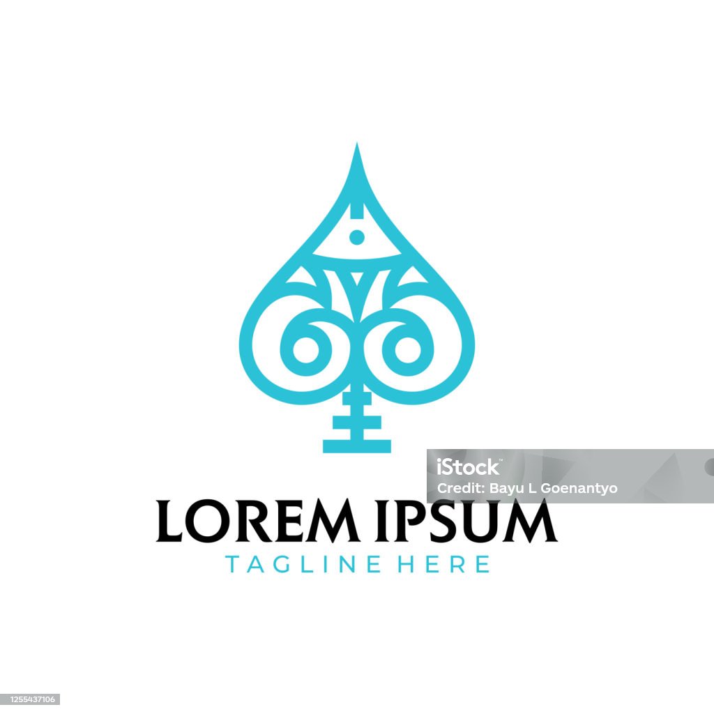 Spade Fish Line Drawing Spades Fish Ornament Line Stock Illustration - Download Image Now - Ace ...