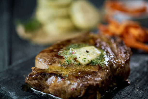 istock Beef steak with garlic butter 1255441647
