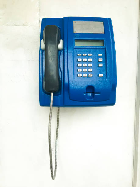 istock Telephone on the wall. Studio Photo 1255454141