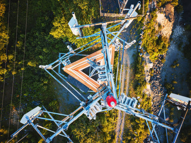istock Drone View of Cellular Antenna 1255459324