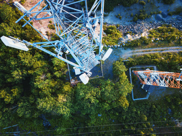 istock Drone View of Cellular Antenna 1255459370