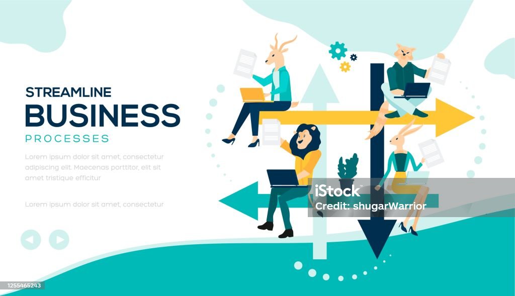 Streamlined Process Vector Images Streamline Business Processes Stock Illustration - Download Image Now ...