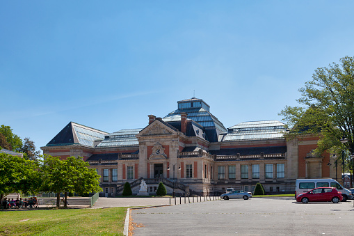 The convention center, former casino, seen from the outside, city of Vichy, department of Allier, France