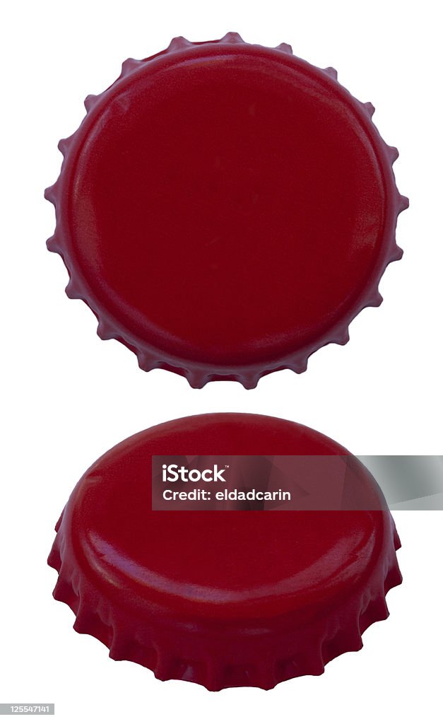 Vermelho Metal tampas - Royalty-free Cola - Refrigerante Foto de stock