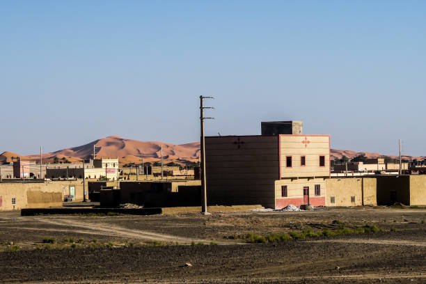 istock house in desert, photo as background 1255473750