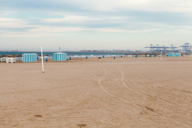 istock El Cabanyal and Malvarrosa sandy beaches, Valencia city, Spain. 1255474994