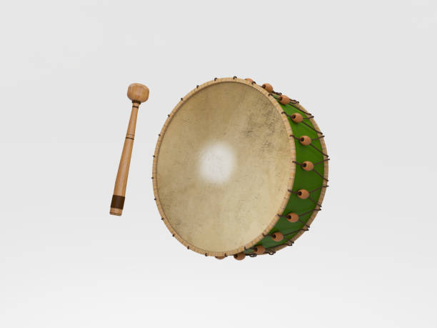 istock Ramadan drum 3D rendered, Ramadan concept, Muslim religious month 1255479031
