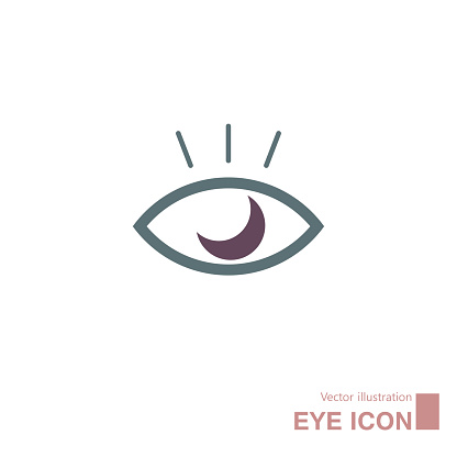 Design concept of eye icon. Isolated on white background.