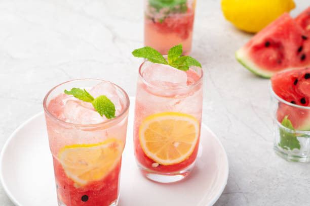 istock Frozen lemon watermelon juice 1255515710