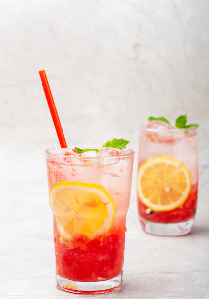 istock Frozen lemon watermelon juice 1255515730