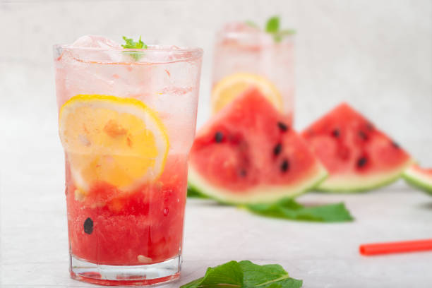 istock Frozen lemon watermelon juice 1255515737