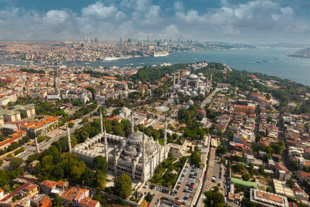 istock Hagia Sophia and Sultan Ahmet district in Istanbul. 1255516266