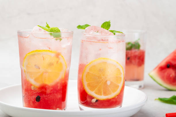 istock Frozen lemon watermelon juice 1255516277