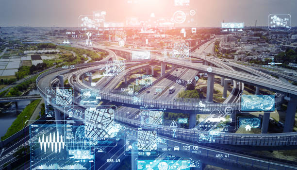 istock Transportation and technology concept. ITS (Intelligent Transport Systems). Mobility as a service. 1255527255