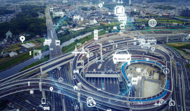 istock Transportation and technology concept. ITS (Intelligent Transport Systems). Mobility as a service. 1255527265