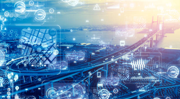 Transportation and technology concept. ITS (Intelligent Transport Systems). Mobility as a service.
