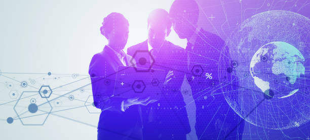 istock Global communication network concept. Worldwide business. Human resources. 1255527351