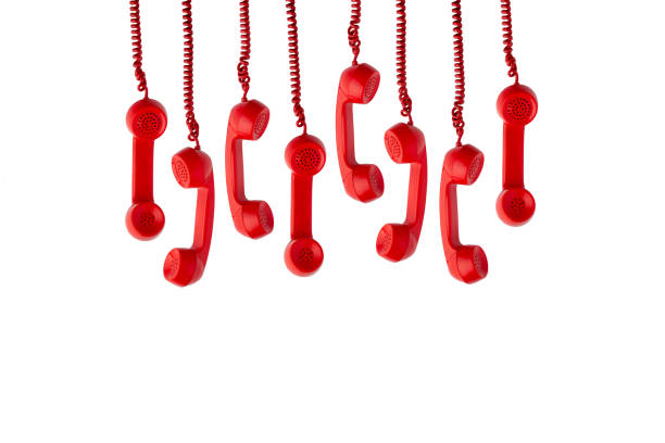 istock Vintage & retro telephone for call center concept 1255527755