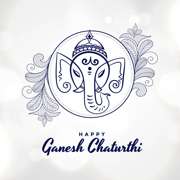 artistic happy ganesh chaturthi festival card design artistic happy ganesh chaturthi festival card design 32330 stock illustrations