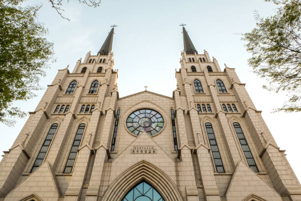 Daegu, South Korea - April 4, 2019 : Daegu Jeil Presbyterian Church in Daegu city, South Korea.