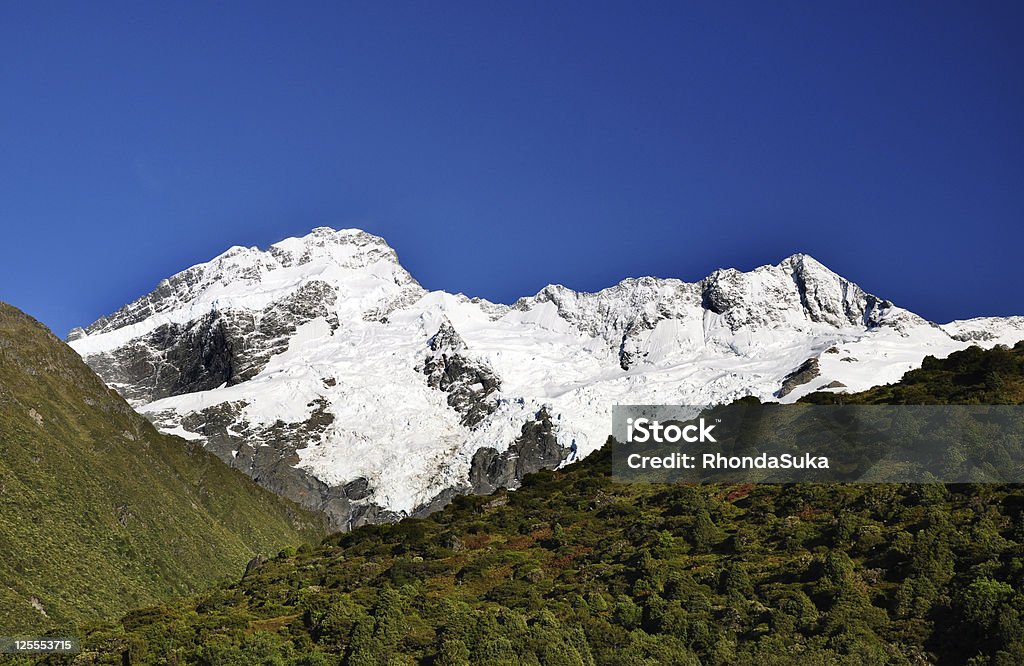 Sonne und Eis auf den Berg Mount-Cook-Gebirge, Neuseeland - Lizenzfrei Abenteuer Stock-Foto