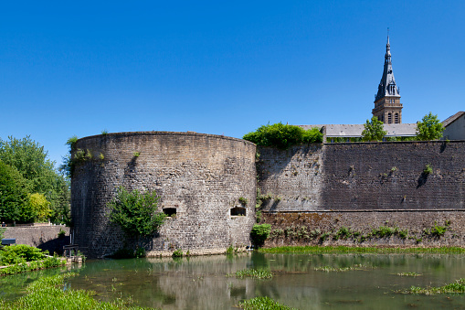 Medieval Golubac fortress on Danube river in Serbia