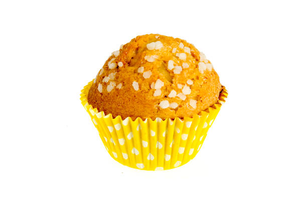 istock One delicious sweet cupcake isolated on white background. 1255541756