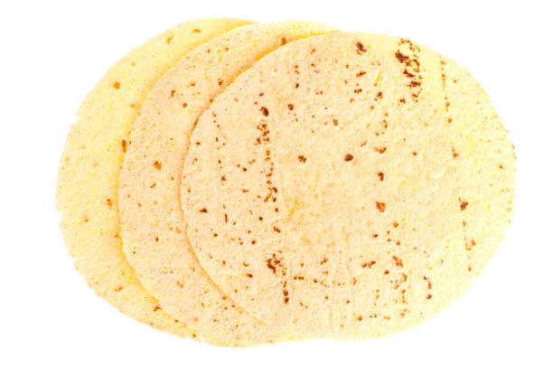 istock Round pita for cooking isolated on white background 1255542219