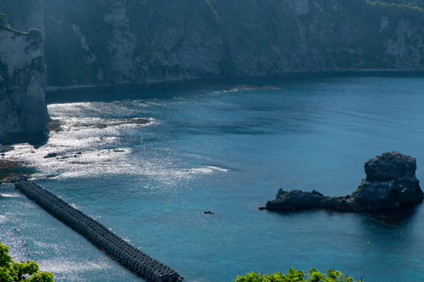 paisaje de verano de hokkaido, costa de shakotan peninsura - 7655 fotografías e imágenes de stock