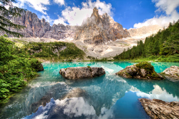 istock Summer picture at the Lago di Sorapis 1255545809