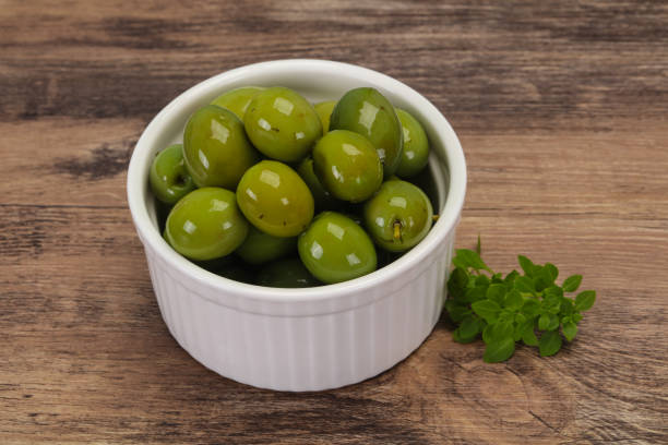 istock Green Campo Real olives in the bowl 1255550899
