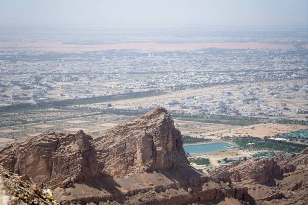 istock Mountains by sky horizon in Arabia 1255552560